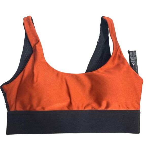 NWT Koral inner spring sports bra sz XS rust black - Picture 1 of 3